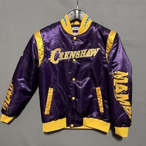 Headgear Classics Jacket Mens XS Purple Satin Crenshaw Mamba Varsity 8 24